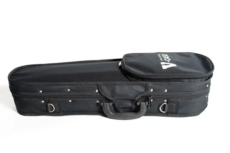 V-Case VU100 Soprano Ukulele Polyfoam Case - Lightweight Black Cover