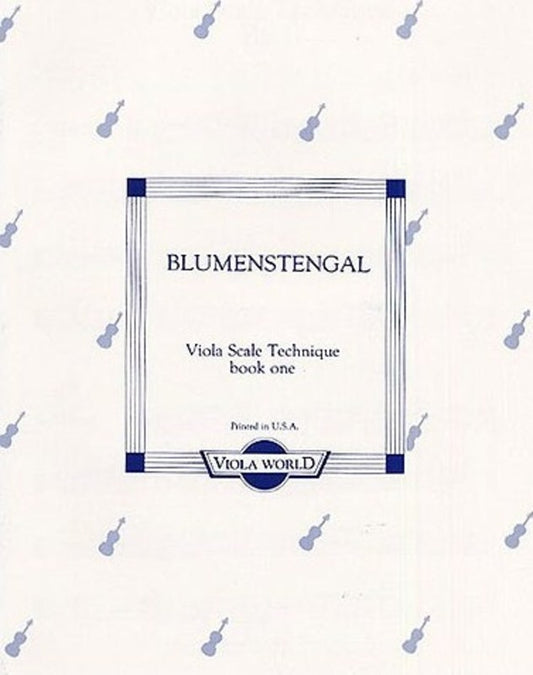 Blumenstengal - Viola Scale Technique Book 1 (Softcover Book)