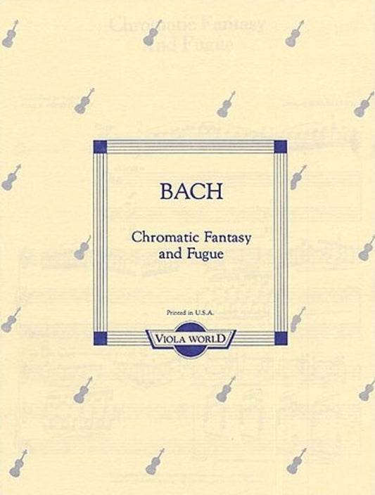 Bach - Chromatic Fantasy and Fugue Viola/Piano (Softcover Book)