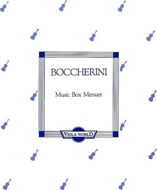 Boccherini Music Box Menuet for Viola and Piano Arranged by Alan Arnold
