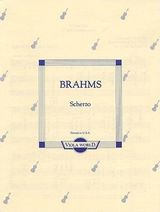 Brahms - Scherzo Viola/Piano (Softcover Book)