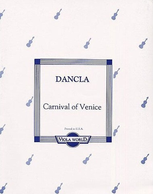 DanClarinet - Carnival Of Venice Viola/Piano (Softcover Book)