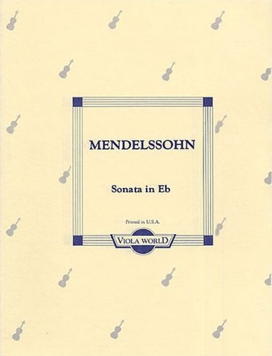 Mendelssohn Sonata E Flat Viola/Piano (Softcover Book)
