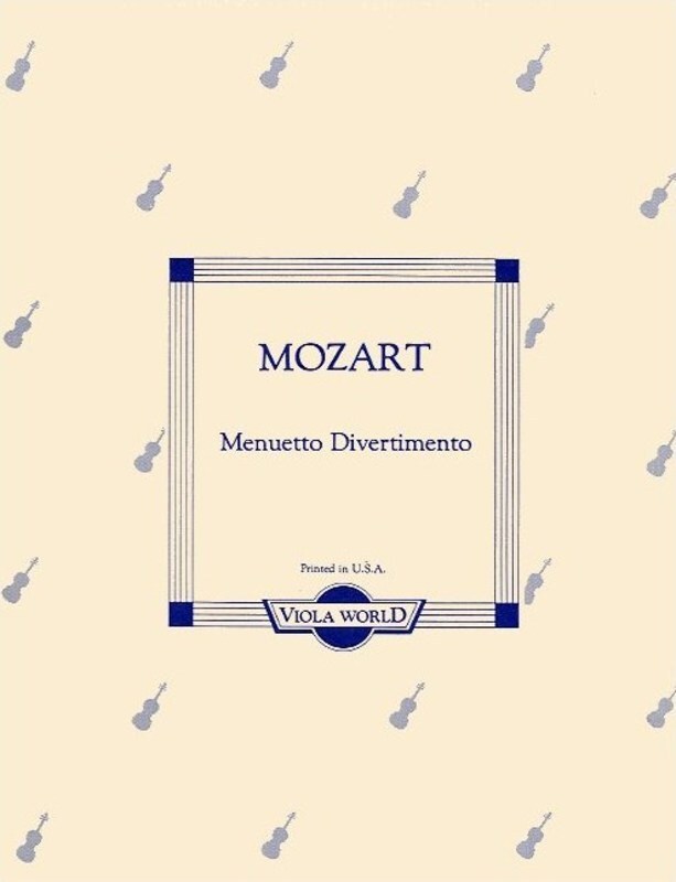 Mozart - Menuetto Divertimento Viola/Piano (Softcover Book)