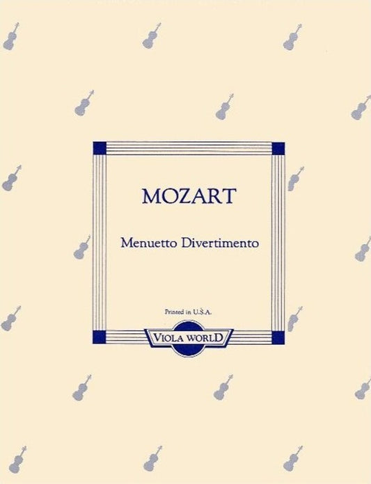 Mozart - Menuetto Divertimento Viola/Piano (Softcover Book)