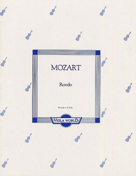 Mozart - Rondo K 250 Viola/Piano (Softcover Book)