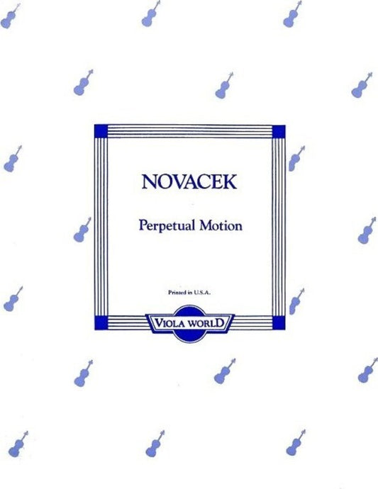 Novacek - Perpetual Motion Viola/Piano (Softcover Book)