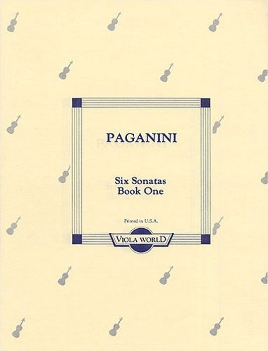 Paganini - Sonatas Book 1 (1-3) Viola/Piano (Softcover Book)
