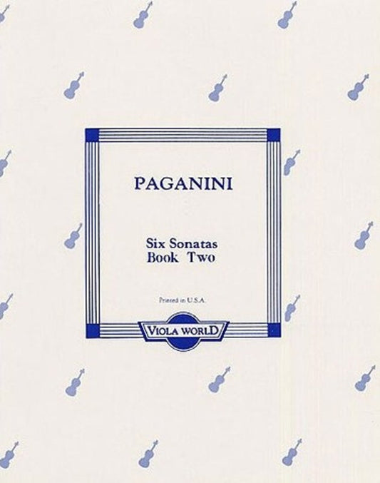 Paganini - Sonatas Book 2 (4-6 )Viola/Piano (Softcover Book)
