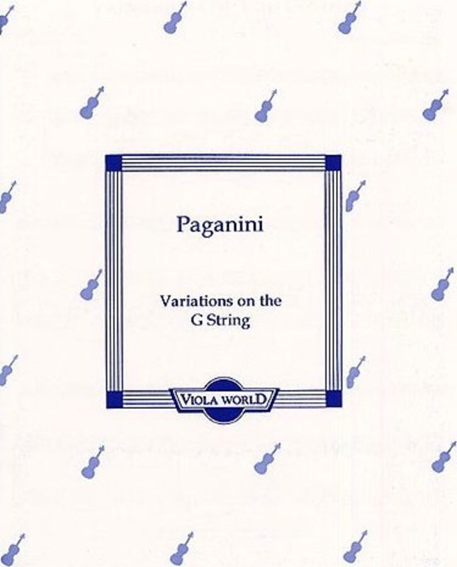 Paganini - Variations On G String Viola/Piano (Softcover Book)