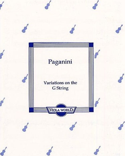 Paganini - Variations On G String Viola/Piano (Softcover Book)
