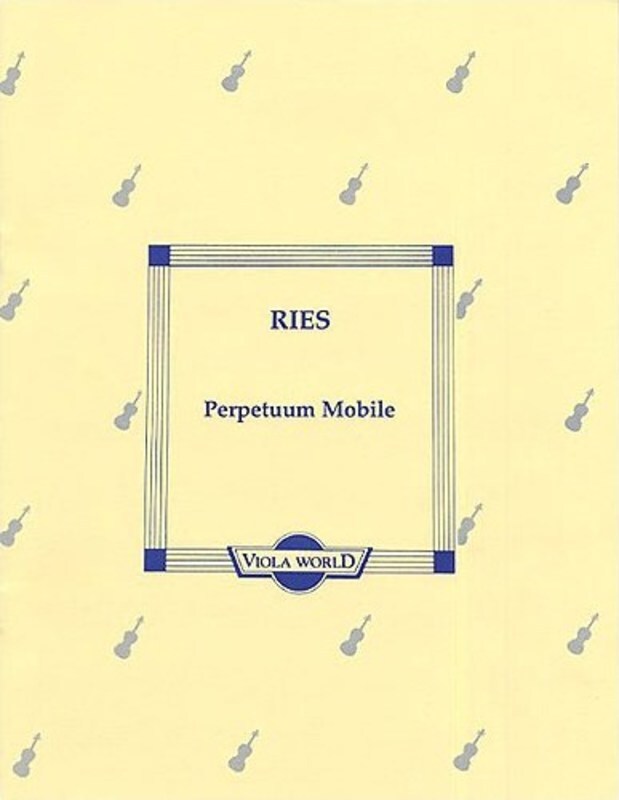 Ries - Perpetuum Mobile Viola/Piano (Softcover Book)