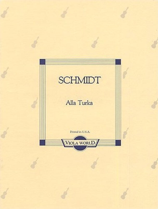Schmidt - Alla Turka Viola/Piano (Softcover Book)