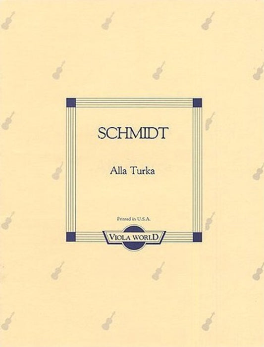 Schmidt - Alla Turka Viola/Piano (Softcover Book)