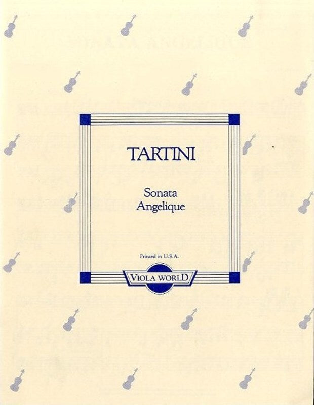 Tartini - Sonata Angelique Viola/Piano (Softcover Book)