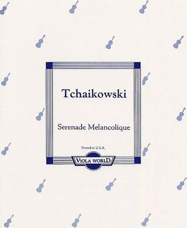 Tchaikovsky - Serenade Melancholique Viola/Piano (Softcover Book)