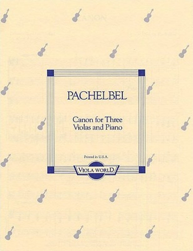 Pachelbel - Canon For 3 Violas/Piano (Softcover Book)