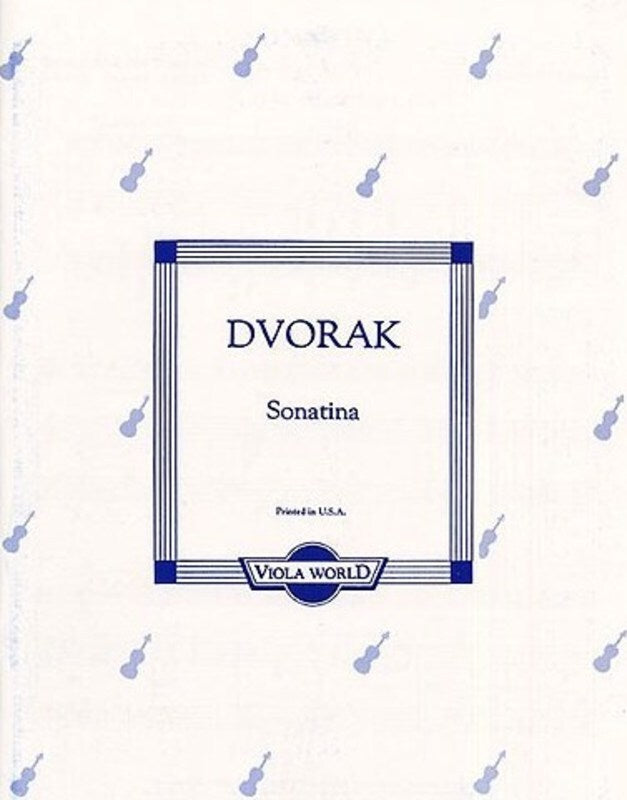 Dvorak - Sonatina Op 100 Viola/Piano (Softcover Book)