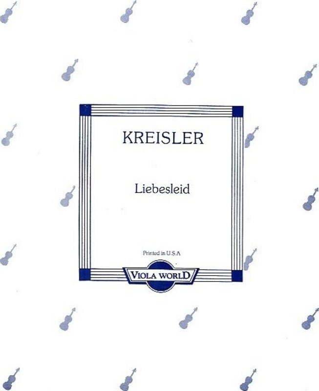 Kreisler - Liebeslied Viola/Piano (Softcover Book)