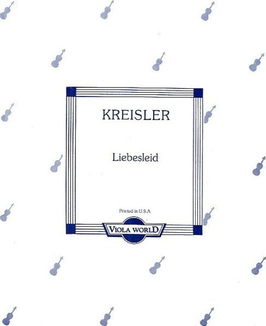 Kreisler - Liebeslied Viola/Piano (Softcover Book)