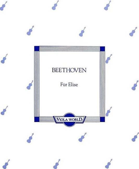 Beethoven - Fur Elise Viola/Piano (Softcover Book)