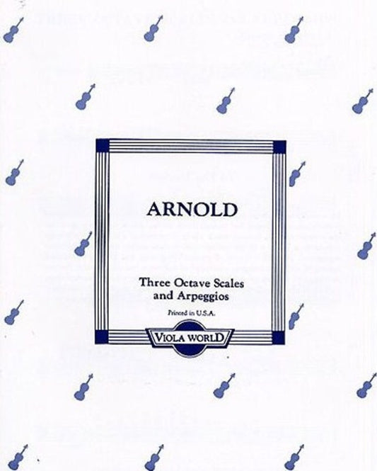 3 Octave Scales and Arpeggios For Viola (Softcover Book)