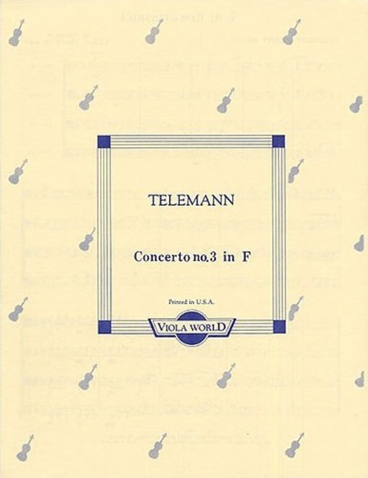Telemann - Concerto No 3 For 4 Violas Score/Parts (Softcover Book)