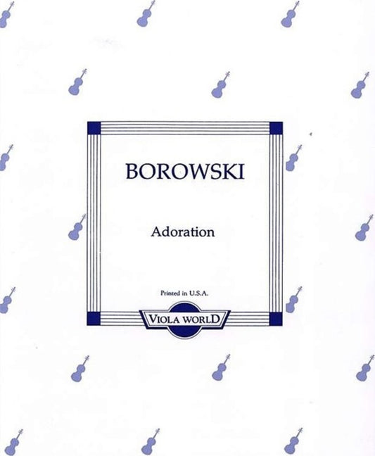 Borowski - Adoration Viola/Piano (Softcover Book)