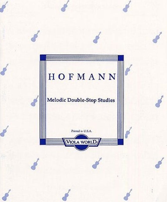 Hofmann - Melodic Double Stop Studies Op 96 Viola (Softcover Book)