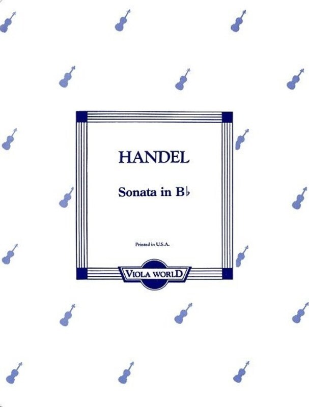 Handel - Sonata B Flat Viola/Piano (Softcover Book)
