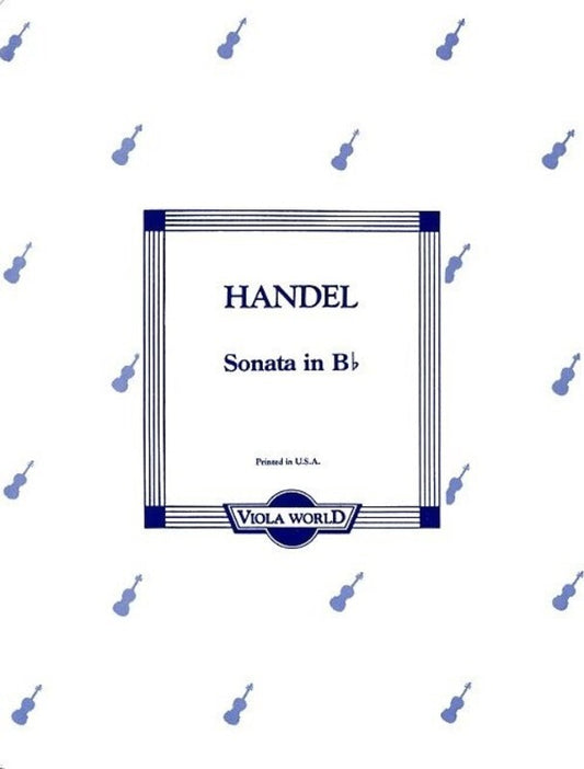 Handel - Sonata B Flat Viola/Piano (Softcover Book)
