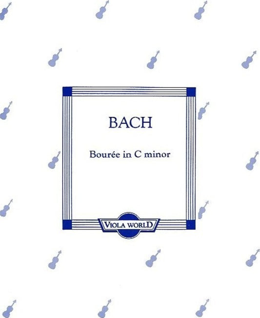 Bach - Bourree C Minor Viola/Piano (Softcover Book)