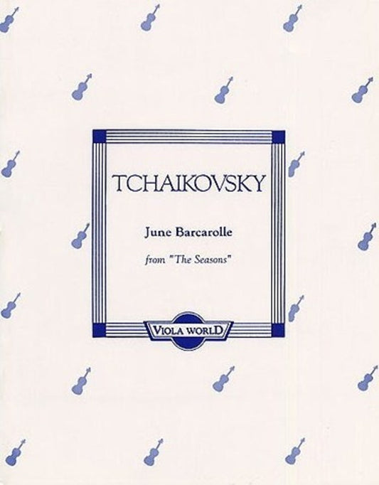 Tchaikovsky - June Barcarolle Viola/Piano (Softcover Book)