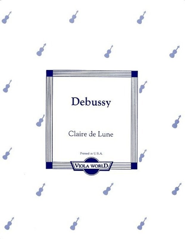Debussy - Clair De Lune Viola/Piano (Softcover Book)