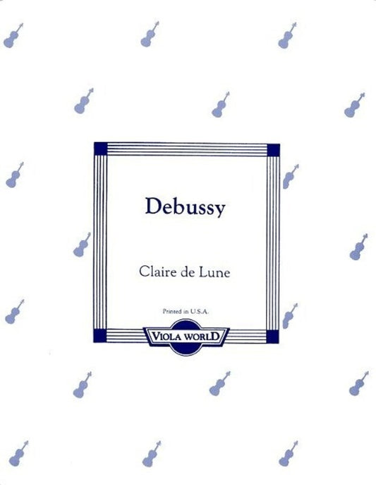 Debussy - Clair De Lune Viola/Piano (Softcover Book)