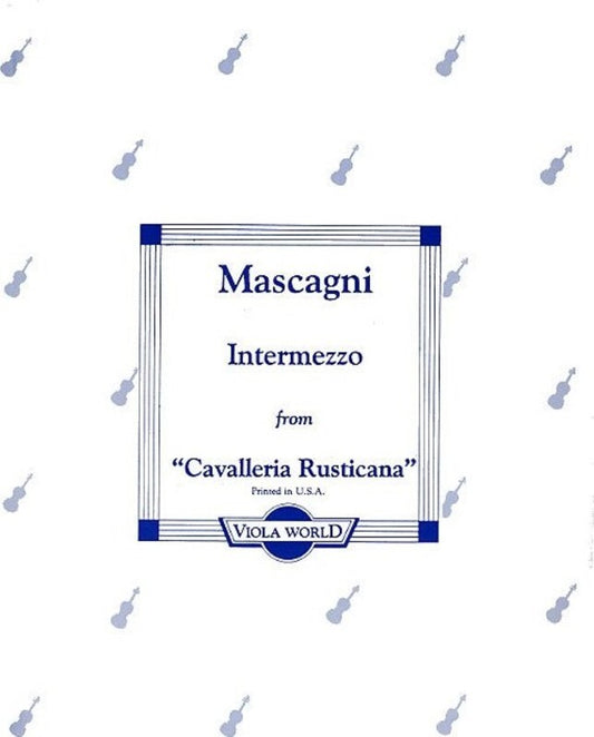Mascagni - Intermezzo Viola/Piano (Softcover Book)