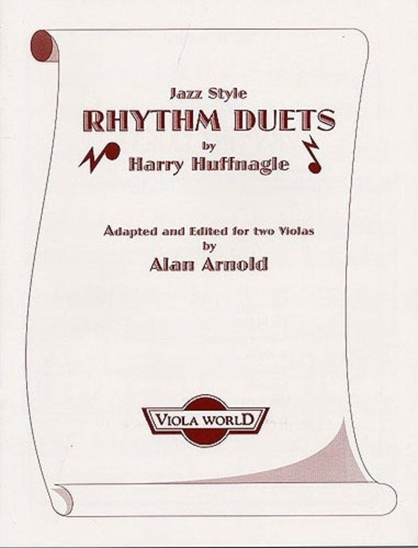 Huffnagle - Jazz Style Rhythm Duets For 2 Violas (Softcover Book)