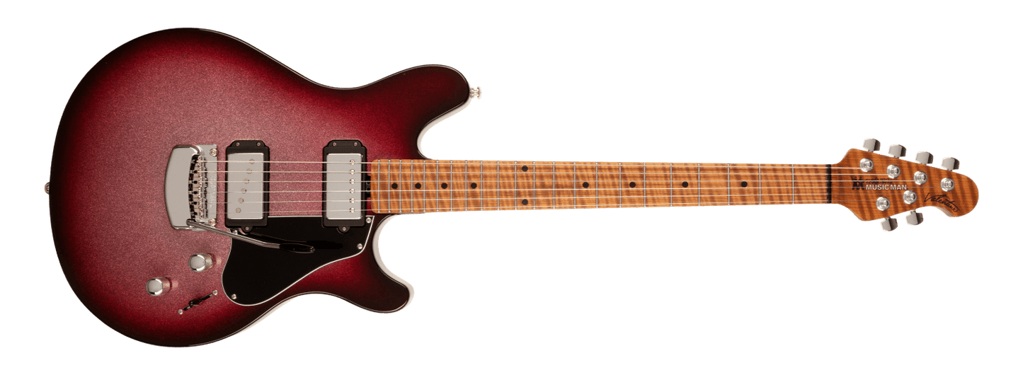 Ernie Ball Music Man Valentine Trem Maroon Burst Sparkle