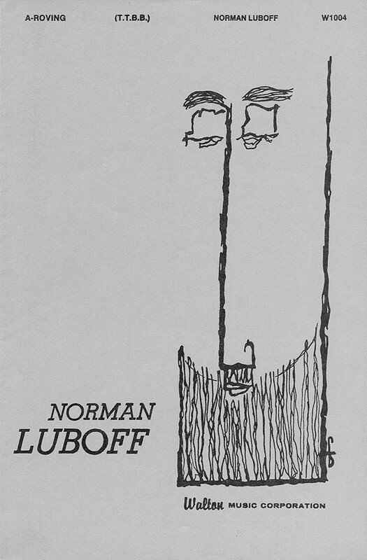 A Roving TTBB Choral Score by Norman Luboff, Walton Music, 12 Pages