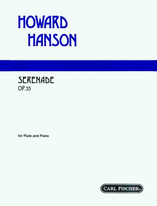 Hanson - Serenade Op 35 Flute/Piano (Softcover Book)