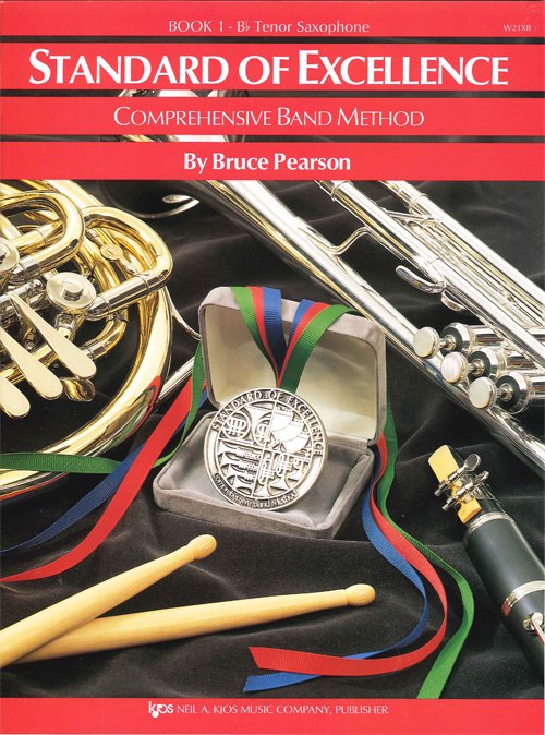 Standard of Excellence Book 1 Tenor Saxophone by Bruce Pearson, 48 pages, Neil A. Kjos Music Company