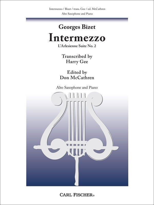 Bizet - Intermezzo For Alto Sax/Piano (Softcover Book)