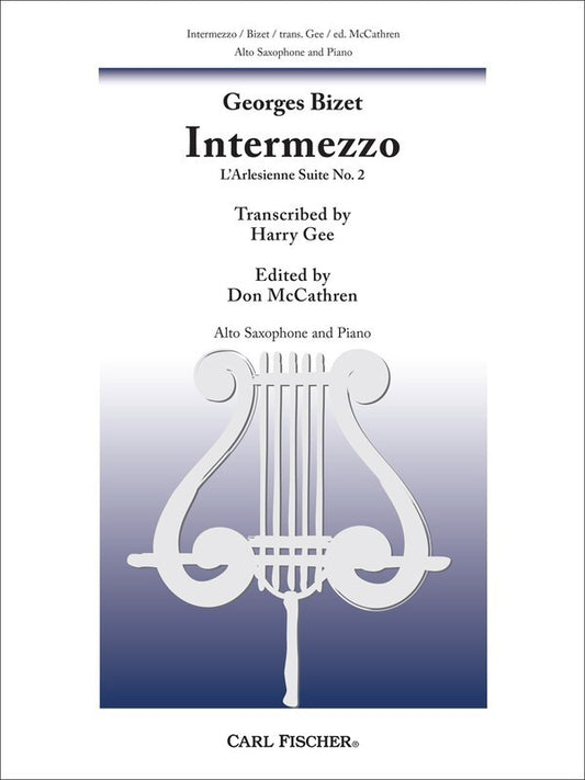 Bizet - Intermezzo For Alto Sax/Piano (Softcover Book)