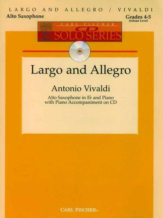 Largo And Allegro Alto Sax/Piano Book/CD