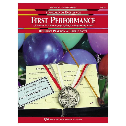 First Performance Baritone T.C. - 13 Songs for Concert Band, Standard of Excellence Series, 16 Pages, Neil A. Kjos Music Company