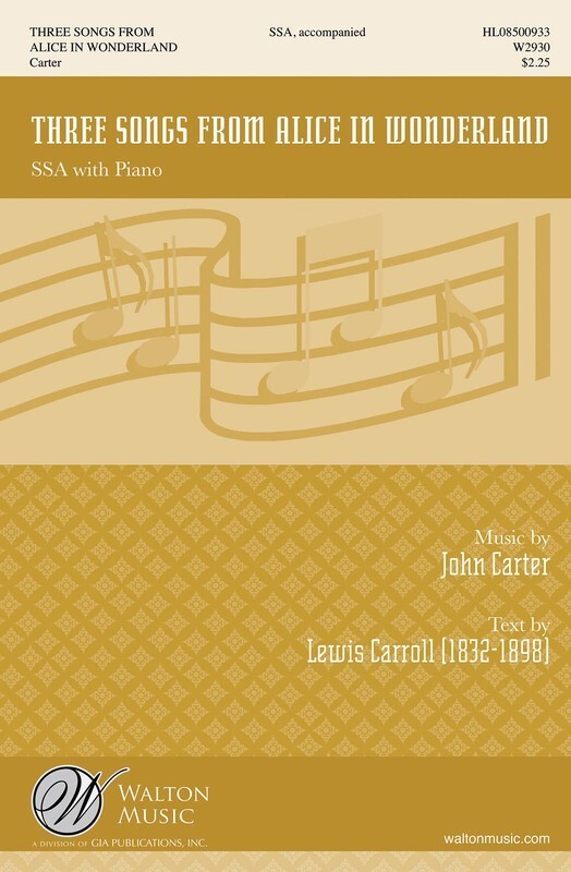 Alice In Wonderland Songs 3 For 3 Pt Treb (Octavo)
