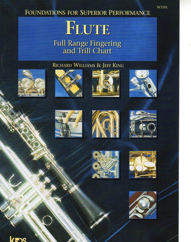 Full Range Fingering and Trill Chart for Flute