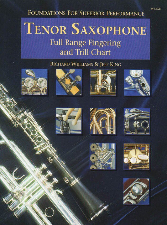 Full Range Fingering and Trill Chart for Tenor Saxophone