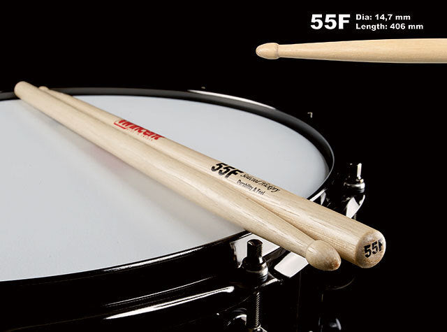 Wincent USA Hickory Standard Wood Tip 55F Drum Sticks