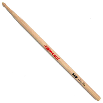 Wincent USA Hickory Acorn Wood Tip 55FP Precision Drum Sticks - 1 Pair, UWP Protected, 16", 0.579" Diameter, Fast Response and Balance — view 2